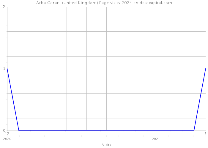 Arba Gorani (United Kingdom) Page visits 2024 