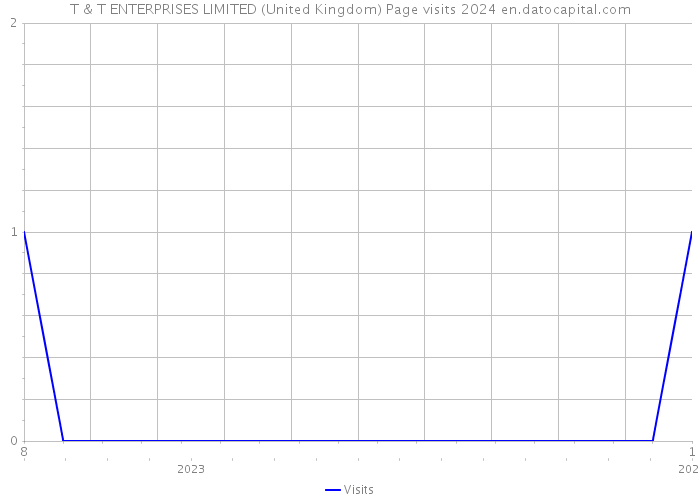 T & T ENTERPRISES LIMITED (United Kingdom) Page visits 2024 