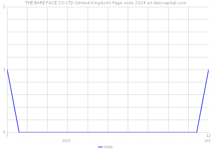 THE BARE FACE CO LTD (United Kingdom) Page visits 2024 