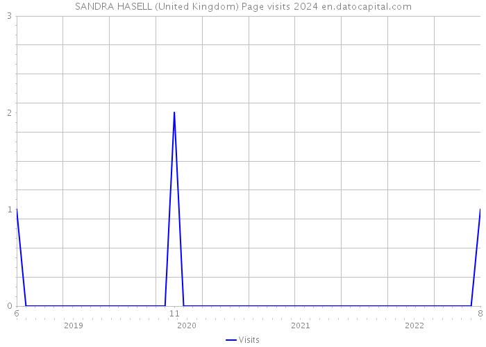 SANDRA HASELL (United Kingdom) Page visits 2024 