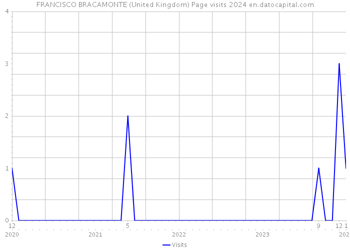 FRANCISCO BRACAMONTE (United Kingdom) Page visits 2024 
