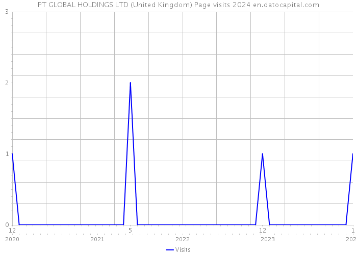 PT GLOBAL HOLDINGS LTD (United Kingdom) Page visits 2024 