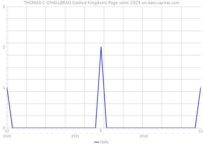 THOMAS C O'HALLERAN (United Kingdom) Page visits 2024 
