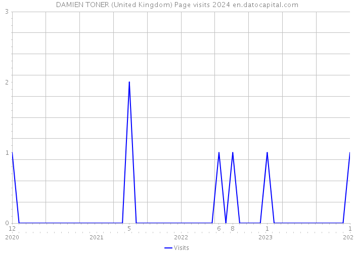 DAMIEN TONER (United Kingdom) Page visits 2024 