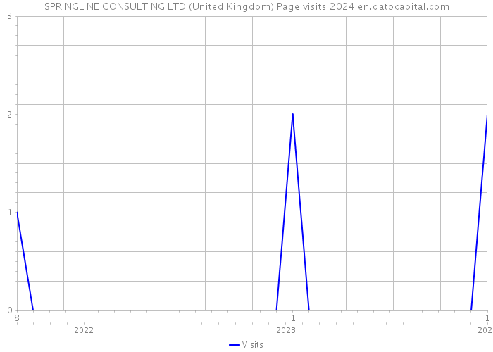 SPRINGLINE CONSULTING LTD (United Kingdom) Page visits 2024 