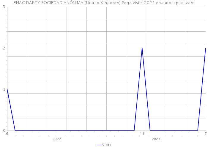 FNAC DARTY SOCIEDAD ANÓNIMA (United Kingdom) Page visits 2024 