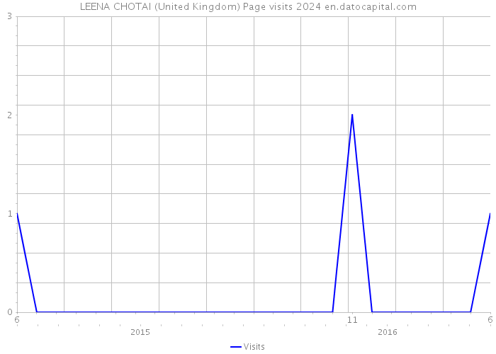 LEENA CHOTAI (United Kingdom) Page visits 2024 