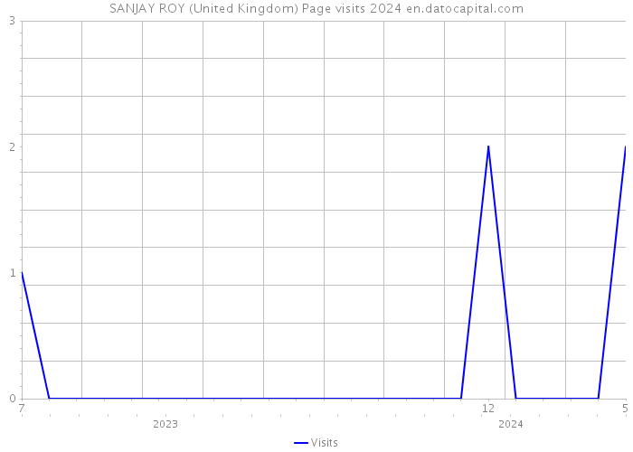 SANJAY ROY (United Kingdom) Page visits 2024 