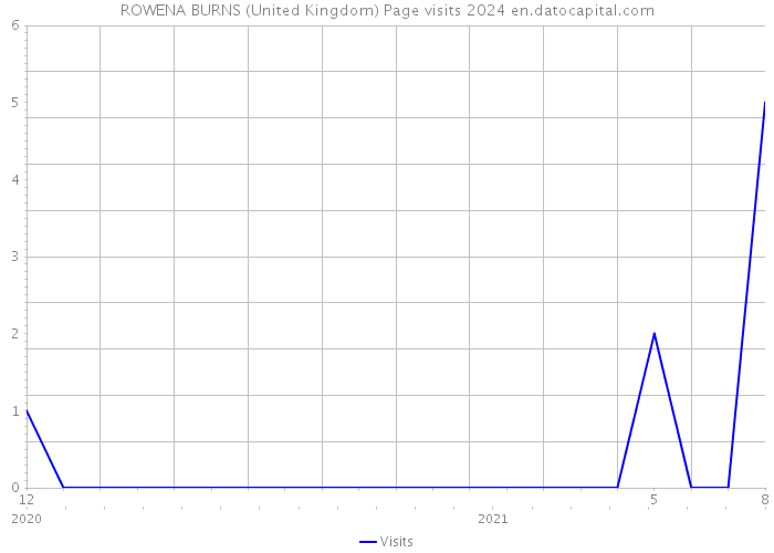ROWENA BURNS (United Kingdom) Page visits 2024 