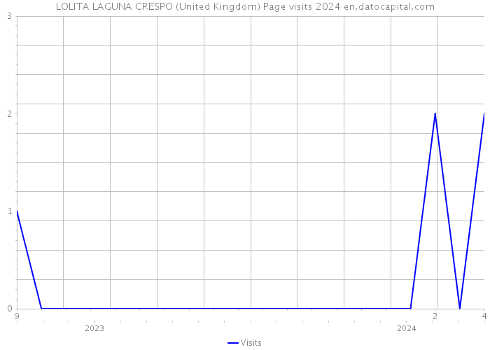 LOLITA LAGUNA CRESPO (United Kingdom) Page visits 2024 