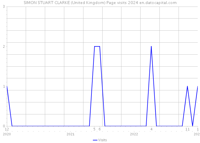 SIMON STUART CLARKE (United Kingdom) Page visits 2024 