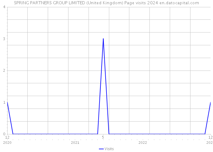 SPRING PARTNERS GROUP LIMITED (United Kingdom) Page visits 2024 
