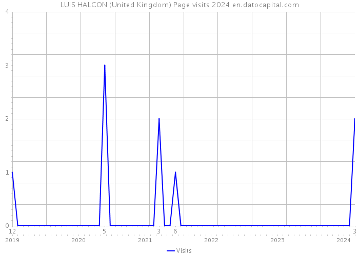 LUIS HALCON (United Kingdom) Page visits 2024 