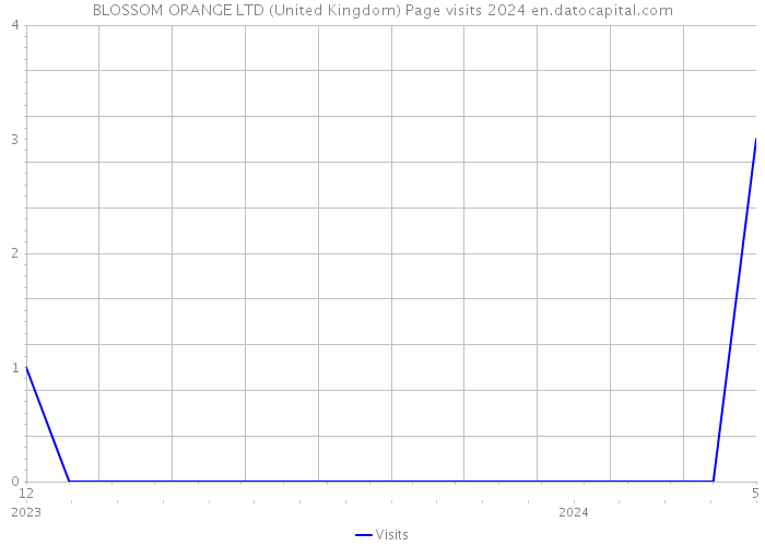 BLOSSOM ORANGE LTD (United Kingdom) Page visits 2024 