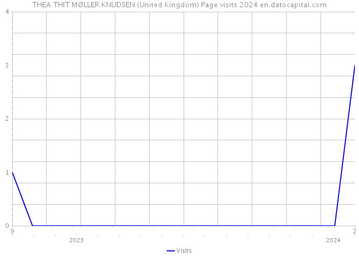 THEA THIT MØLLER KNUDSEN (United Kingdom) Page visits 2024 