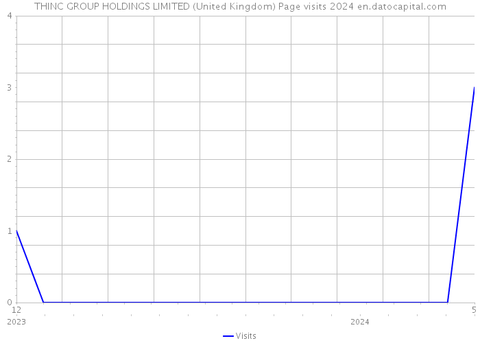THINC GROUP HOLDINGS LIMITED (United Kingdom) Page visits 2024 