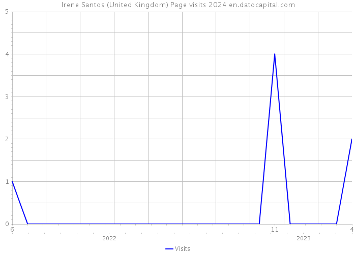 Irene Santos (United Kingdom) Page visits 2024 