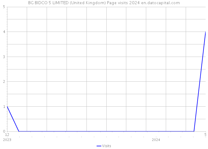 BG BIDCO 5 LIMITED (United Kingdom) Page visits 2024 