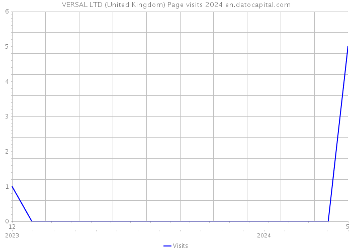 VERSAL LTD (United Kingdom) Page visits 2024 