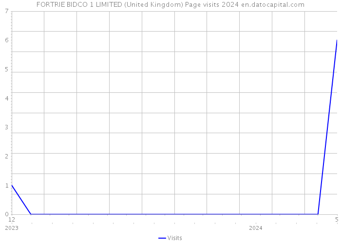 FORTRIE BIDCO 1 LIMITED (United Kingdom) Page visits 2024 
