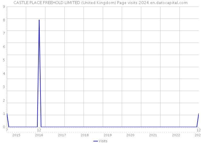 CASTLE PLACE FREEHOLD LIMITED (United Kingdom) Page visits 2024 