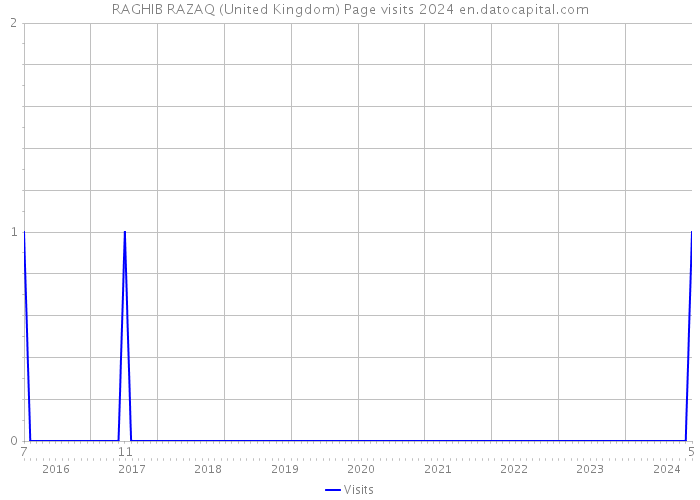 RAGHIB RAZAQ (United Kingdom) Page visits 2024 