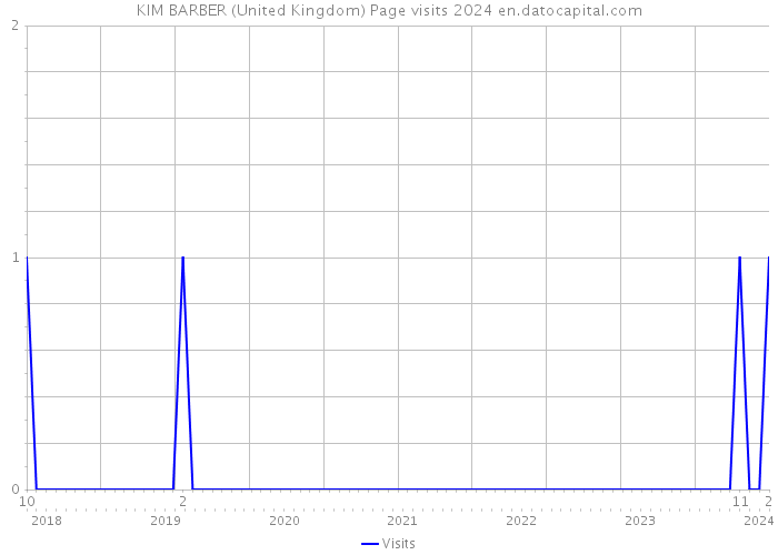 KIM BARBER (United Kingdom) Page visits 2024 