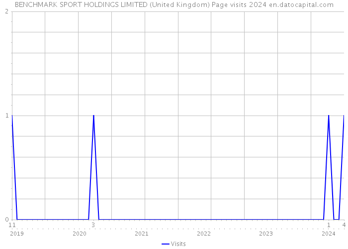 BENCHMARK SPORT HOLDINGS LIMITED (United Kingdom) Page visits 2024 