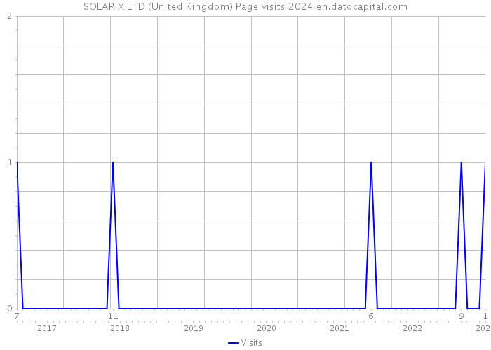 SOLARIX LTD (United Kingdom) Page visits 2024 