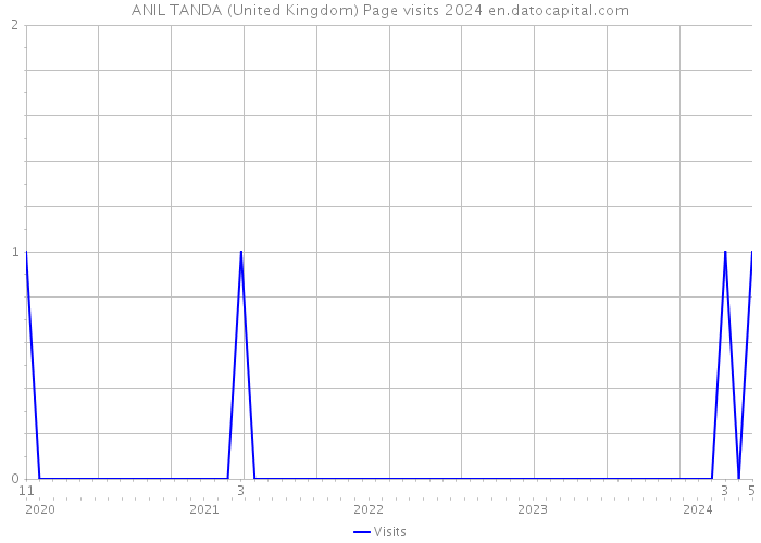 ANIL TANDA (United Kingdom) Page visits 2024 