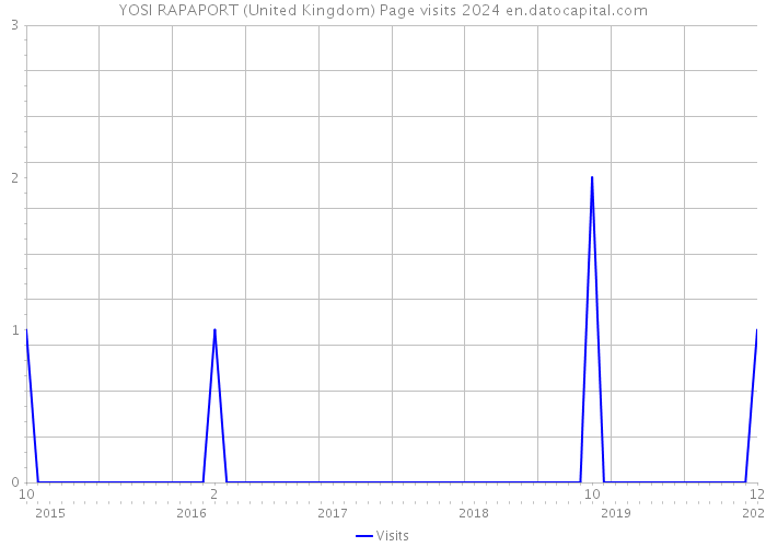 YOSI RAPAPORT (United Kingdom) Page visits 2024 