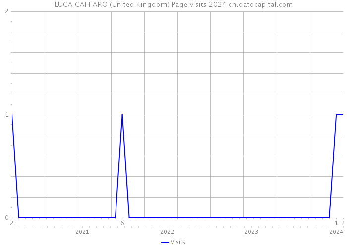 LUCA CAFFARO (United Kingdom) Page visits 2024 
