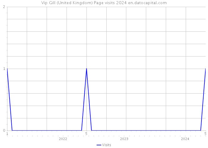 Vip Gill (United Kingdom) Page visits 2024 