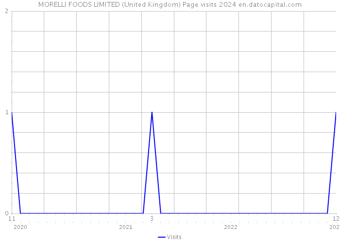 MORELLI FOODS LIMITED (United Kingdom) Page visits 2024 