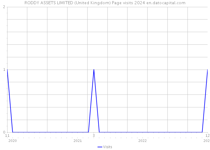 RODDY ASSETS LIMITED (United Kingdom) Page visits 2024 