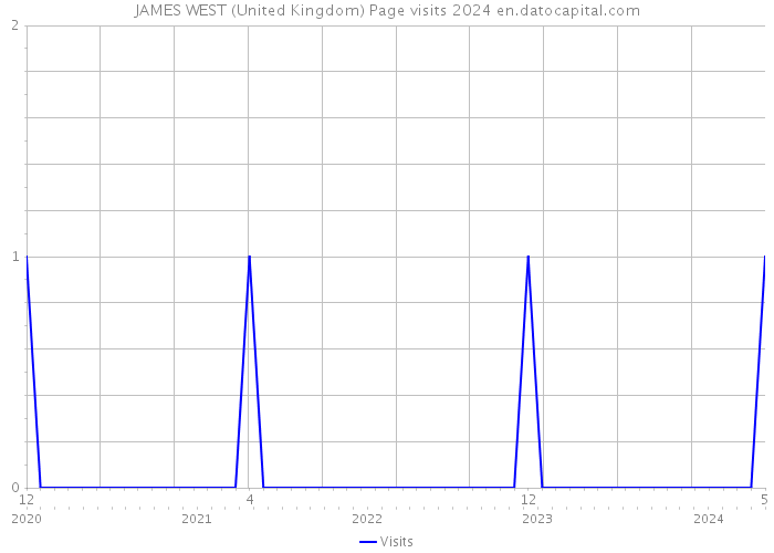 JAMES WEST (United Kingdom) Page visits 2024 