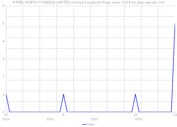 ATMEL NORTH TYNESIDE LIMITED (United Kingdom) Page visits 2024 