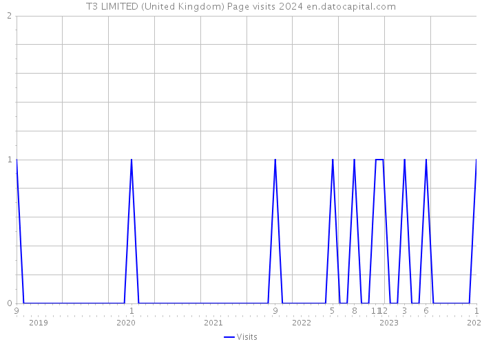 T3 LIMITED (United Kingdom) Page visits 2024 
