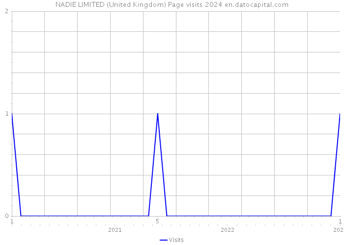 NADIE LIMITED (United Kingdom) Page visits 2024 