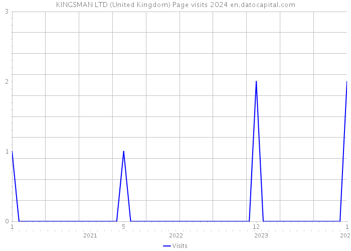 KINGSMAN LTD (United Kingdom) Page visits 2024 