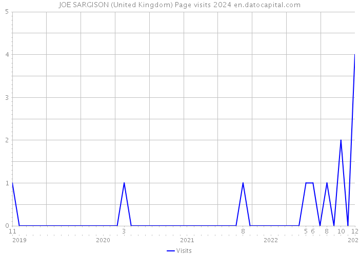 JOE SARGISON (United Kingdom) Page visits 2024 