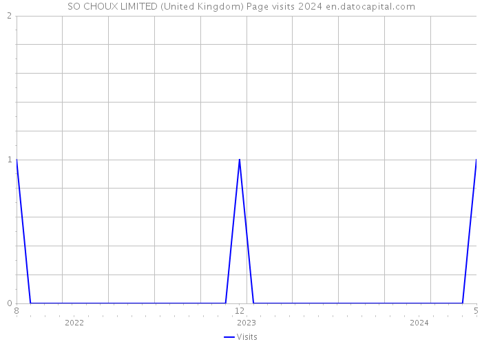 SO CHOUX LIMITED (United Kingdom) Page visits 2024 