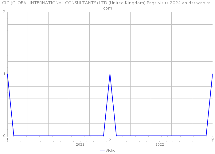GIC (GLOBAL INTERNATIONAL CONSULTANTS) LTD (United Kingdom) Page visits 2024 