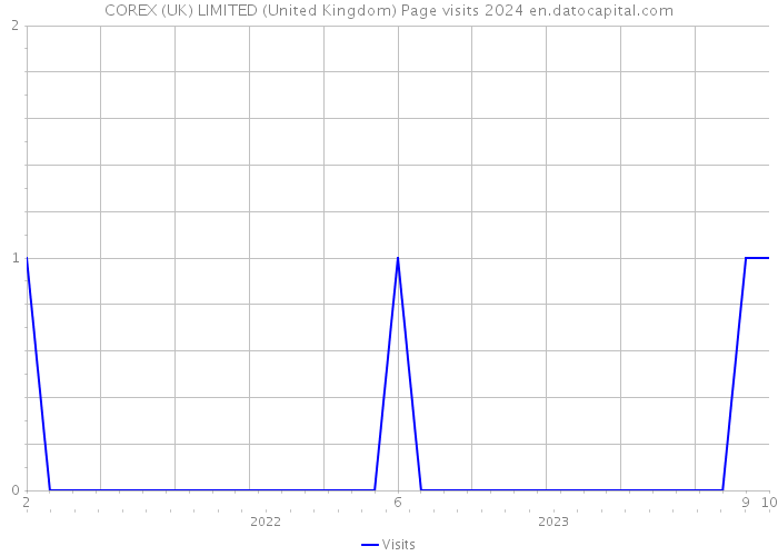 COREX (UK) LIMITED (United Kingdom) Page visits 2024 