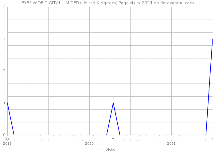 EYES WIDE DIGITAL LIMITED (United Kingdom) Page visits 2024 