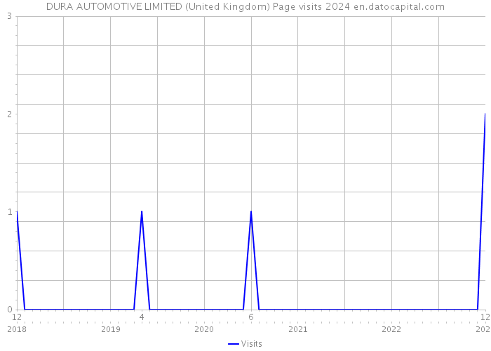 DURA AUTOMOTIVE LIMITED (United Kingdom) Page visits 2024 