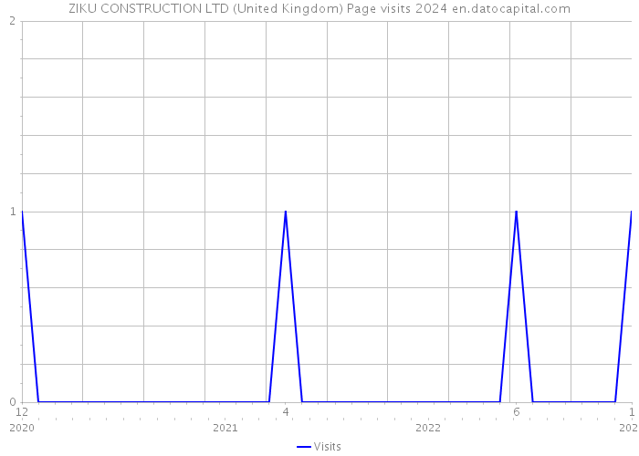 ZIKU CONSTRUCTION LTD (United Kingdom) Page visits 2024 