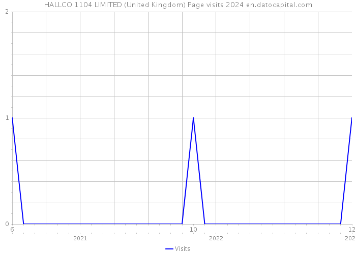 HALLCO 1104 LIMITED (United Kingdom) Page visits 2024 