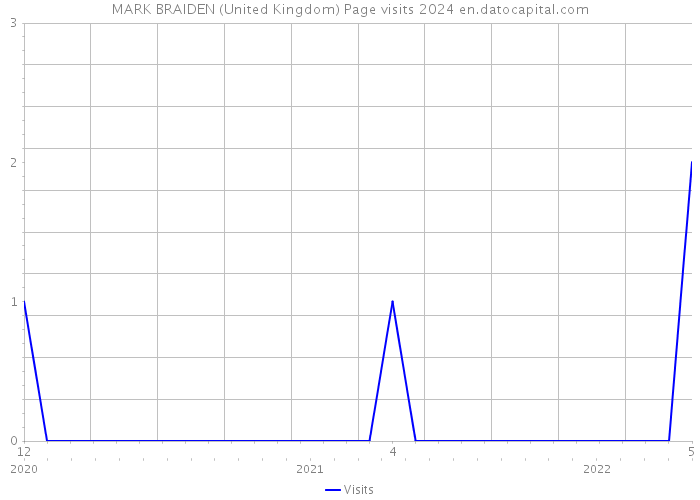 MARK BRAIDEN (United Kingdom) Page visits 2024 