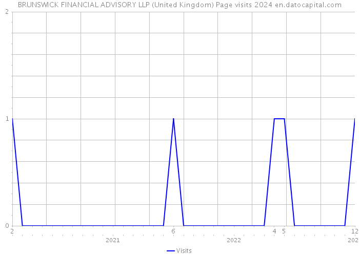 BRUNSWICK FINANCIAL ADVISORY LLP (United Kingdom) Page visits 2024 